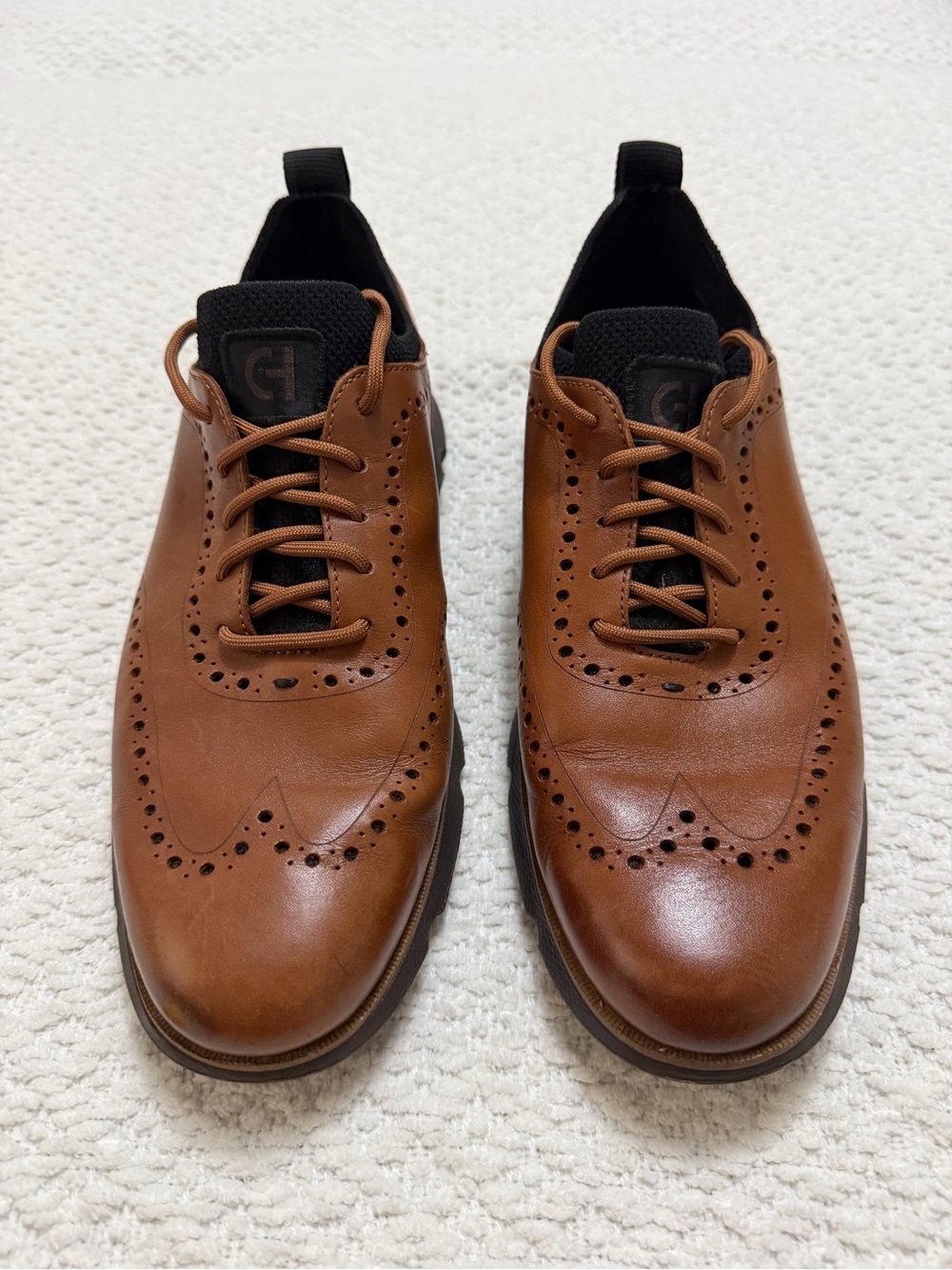 Cole Haan Men’s 4 Zerogrand Brown Wingtip Oxford Men’s Size 10